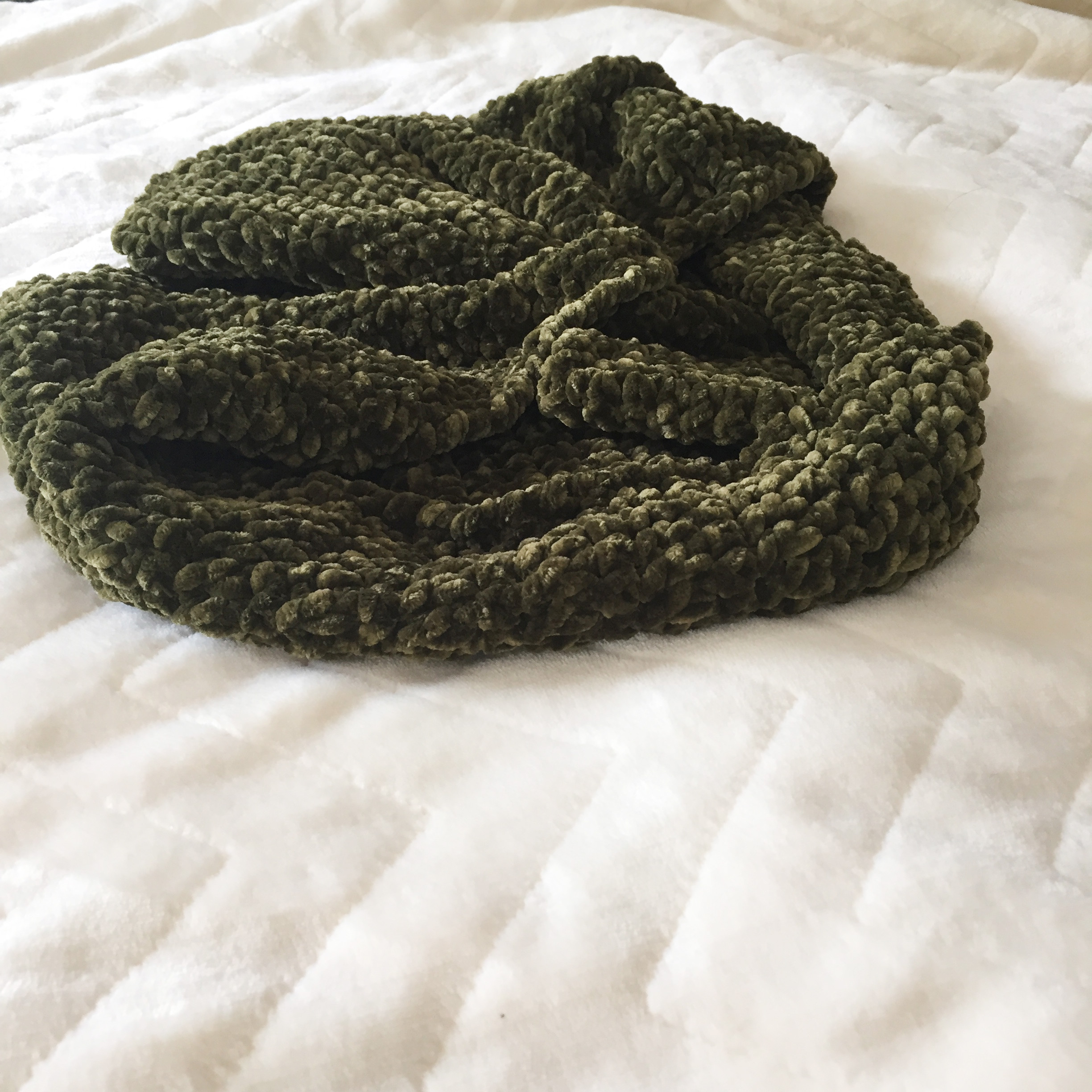 Velvet Dream Super Plush Crochet Circle Scarf Pattern Em S