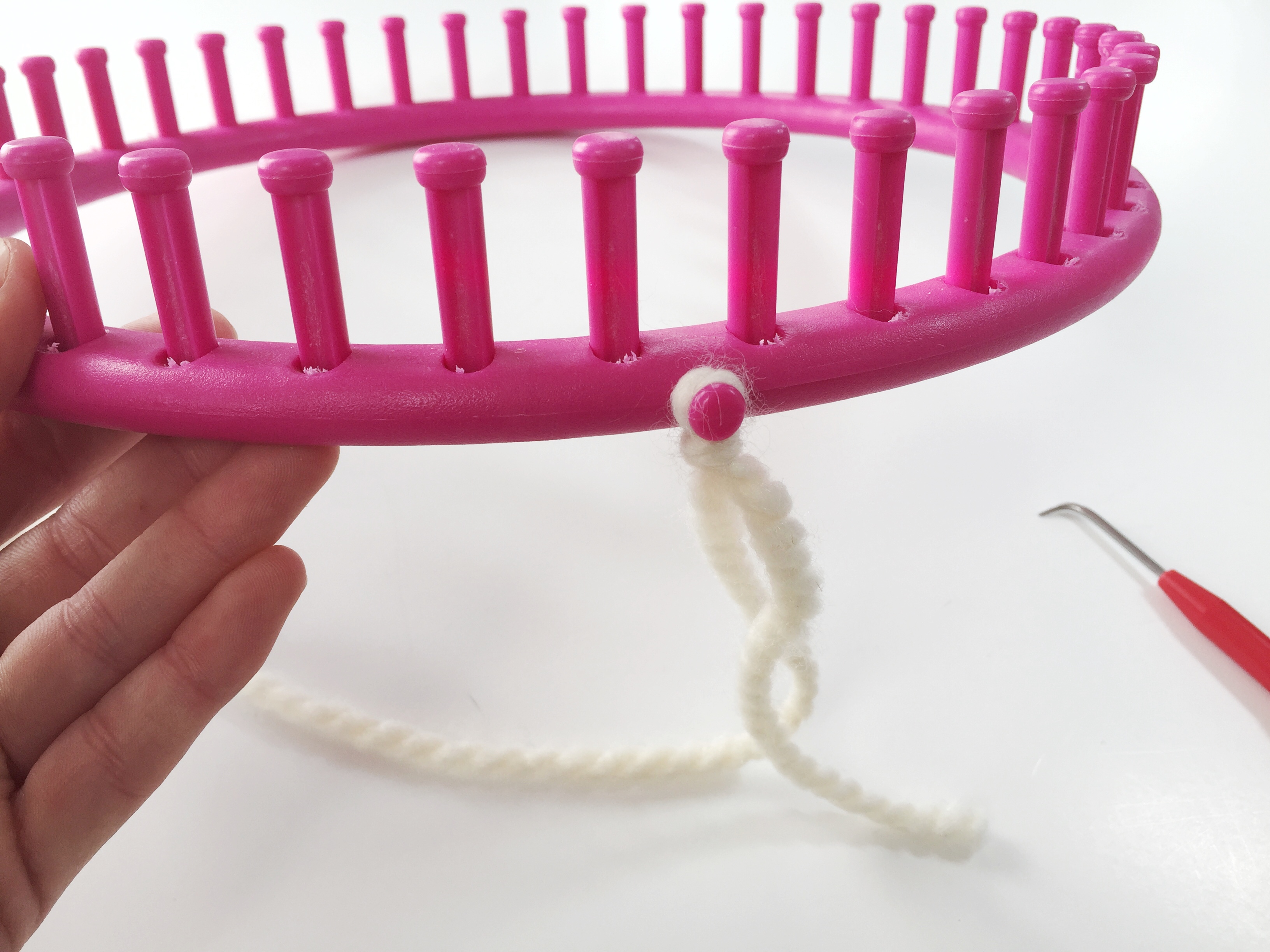 Learn To Loom Knit Double Brim Beanie Tutorial Em's Fiber Arts